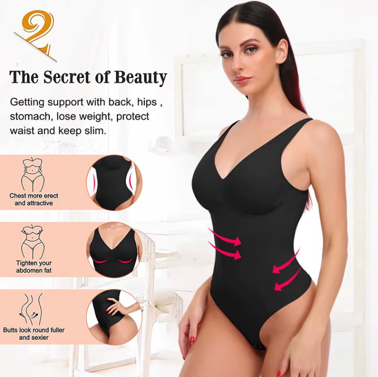Curve Luxe | Women's Shaper Bodysuit Thong