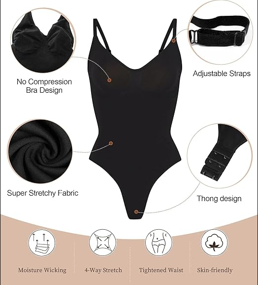 Curve Luxe | Women's Shaper Bodysuit Thong